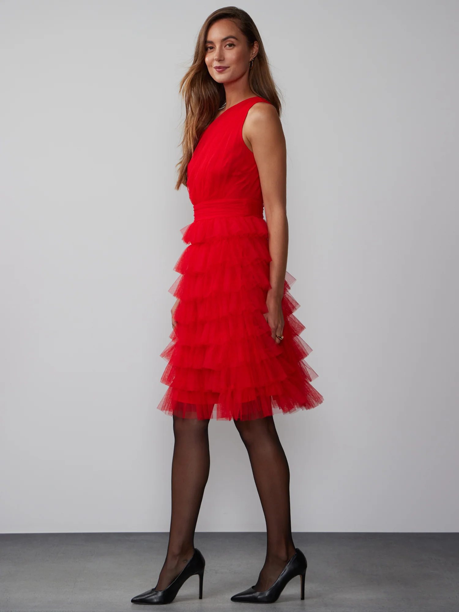 One-Shoulder Tiered Dress - Image 2