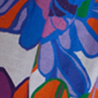 Printed Linen Tiered Skirt - Image 5