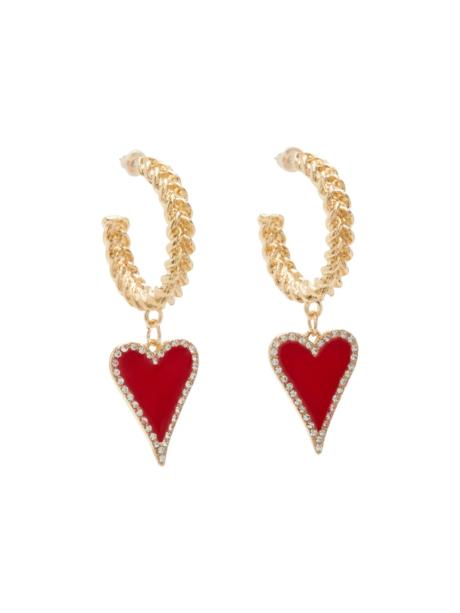 Heart Hoop Earrings