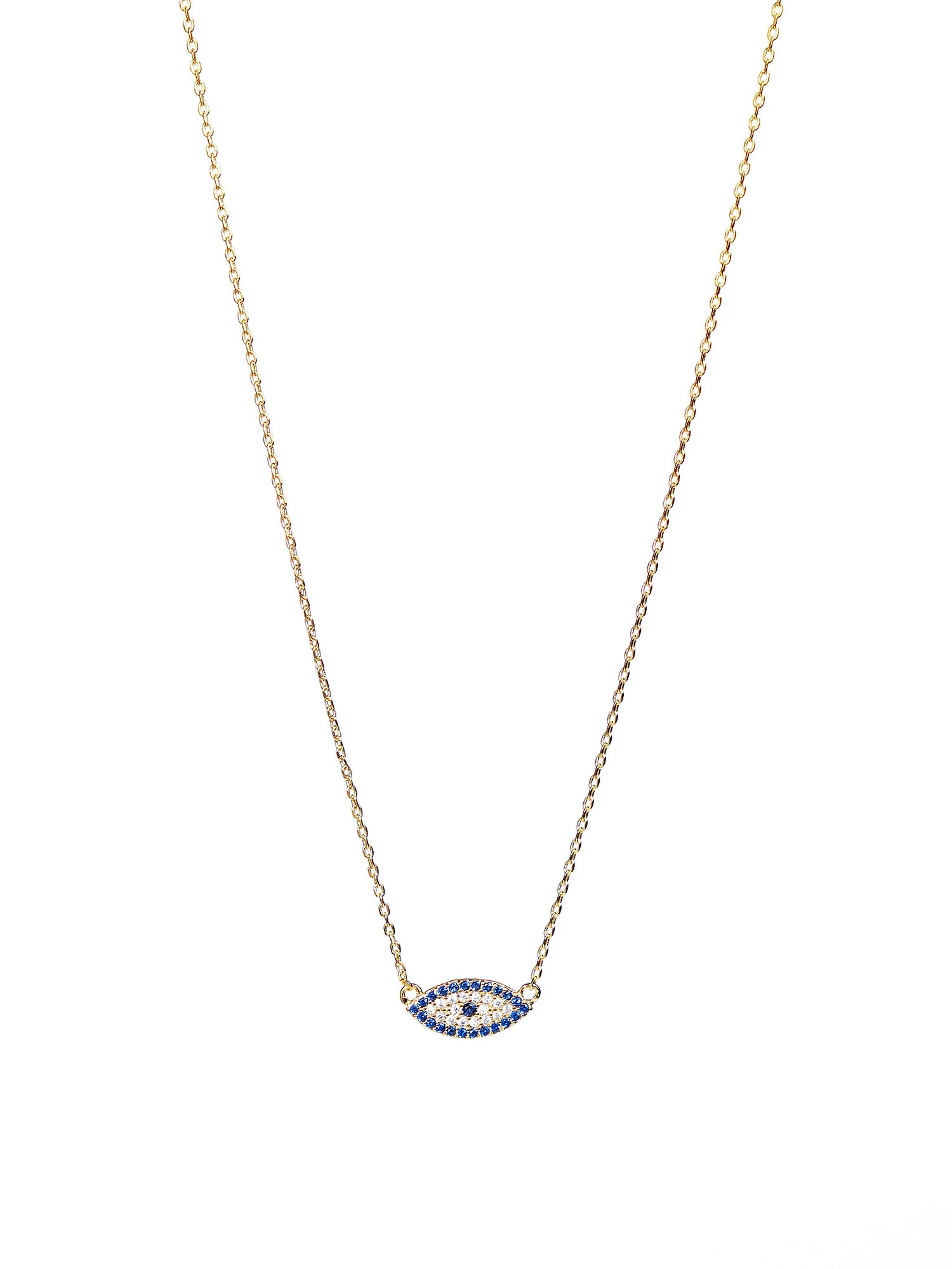 Secret Box 14K Gold Dipped Pavé Evil Eye Pendant Necklace - Brands We Love - Image 2