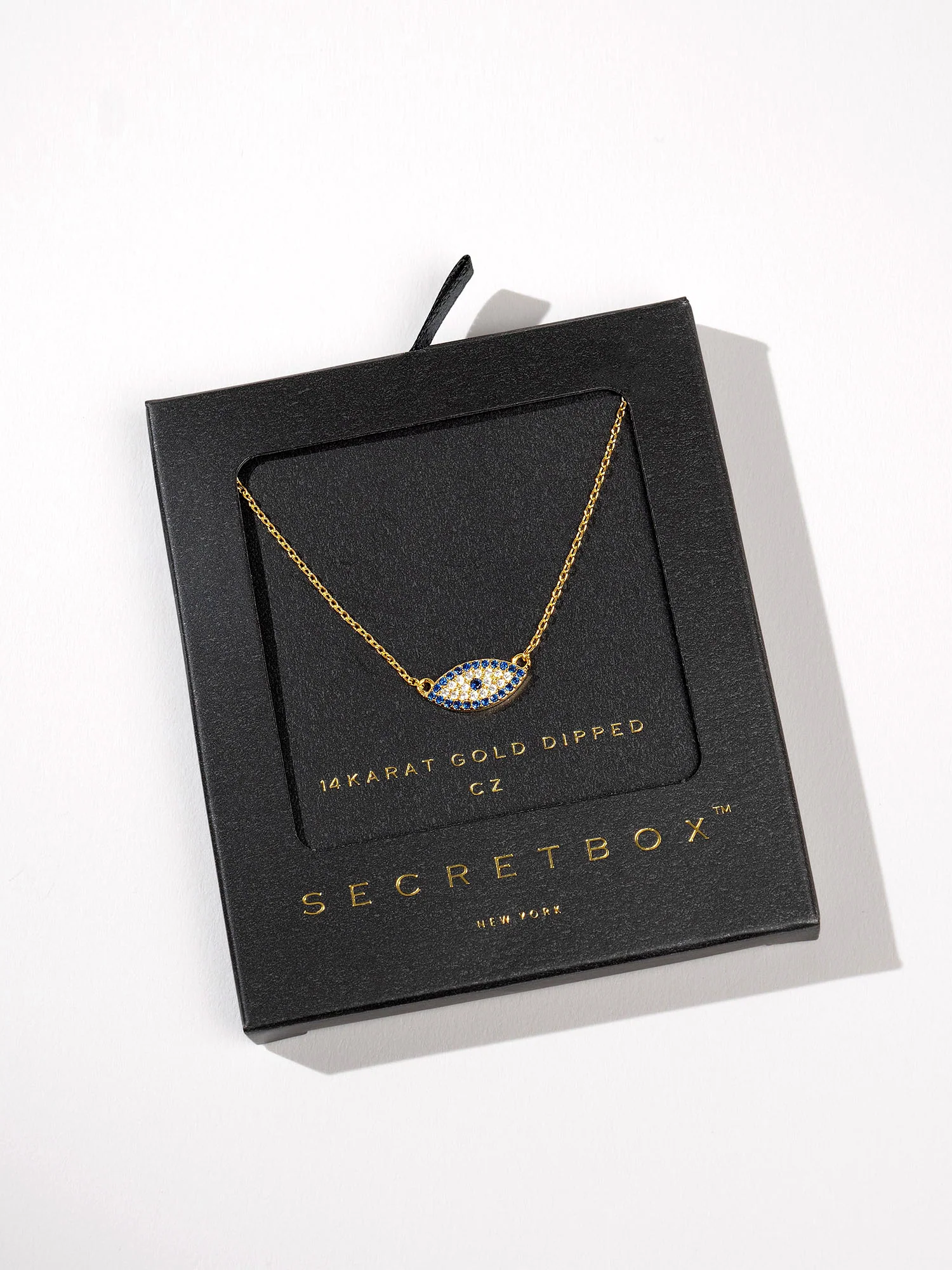 Secret Box 14K Gold Dipped Pavé Evil Eye Pendant Necklace - Brands We Love - Image 4
