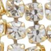 14K Gold Mini CZ Baguette Drop Earrings - Image 2