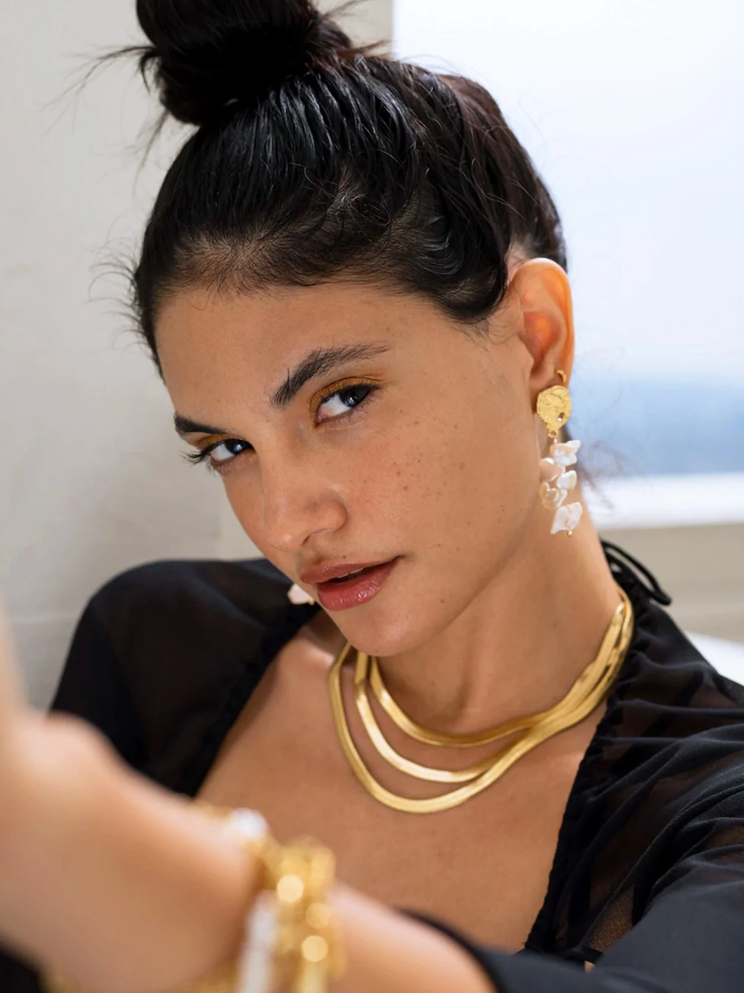 Simone The Label 14K Gold-Plated Herringbone Slick Chain Necklace - Brands We Love