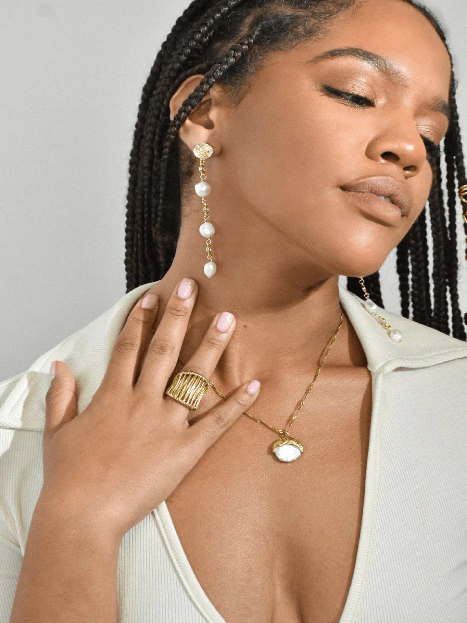 Simone The Label 14K Gold Plated Isle Necklace - Brands We Love - Image 4