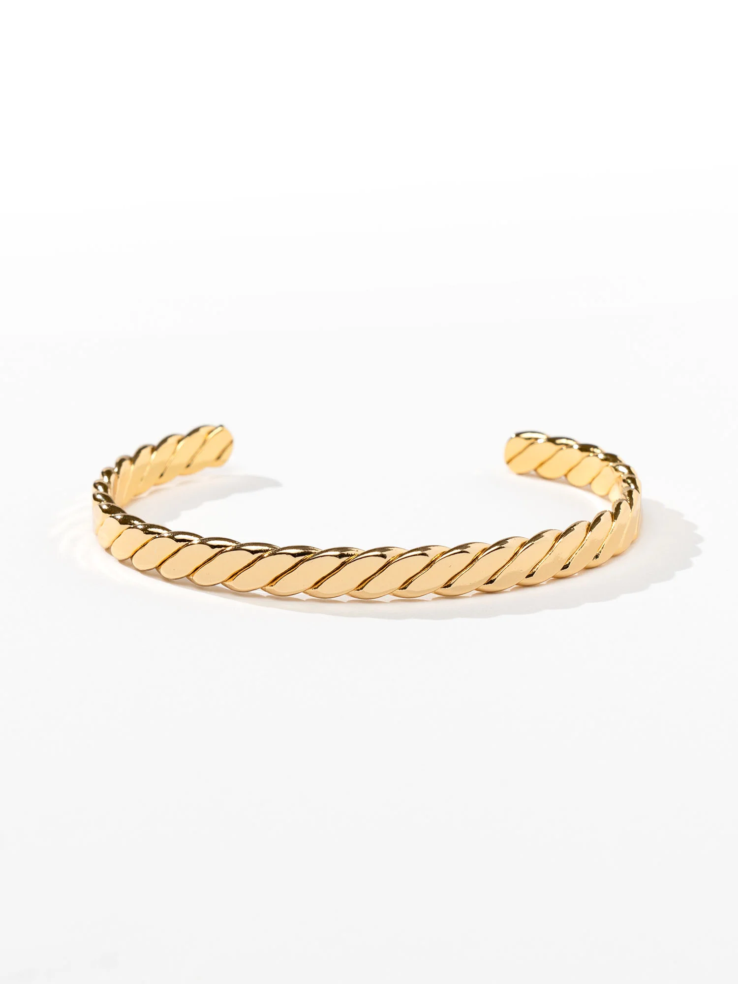 LA Radiant 18K Gold Plated Twisted Metal Cuff Bracelet - Brands We Love
