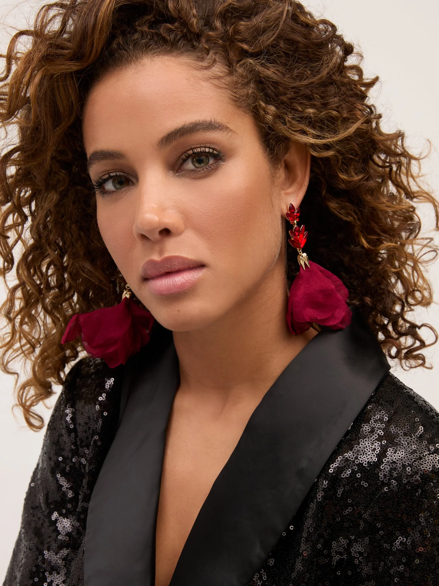 Fabric Drop Earrings - Image 5