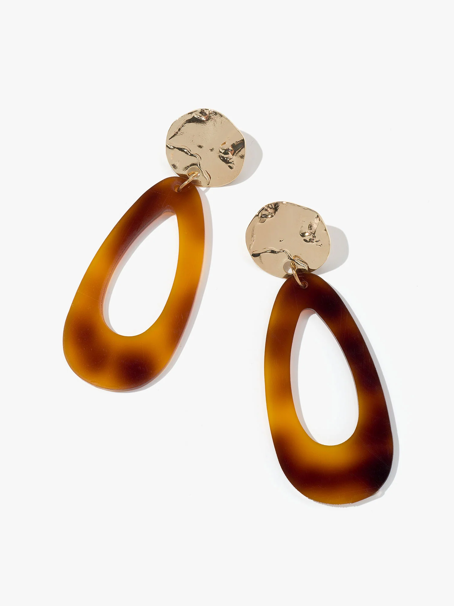 Geometric Drop Statement Earrings - Image 2