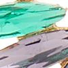 Rainbow Glass Drop Earrings - Image 2