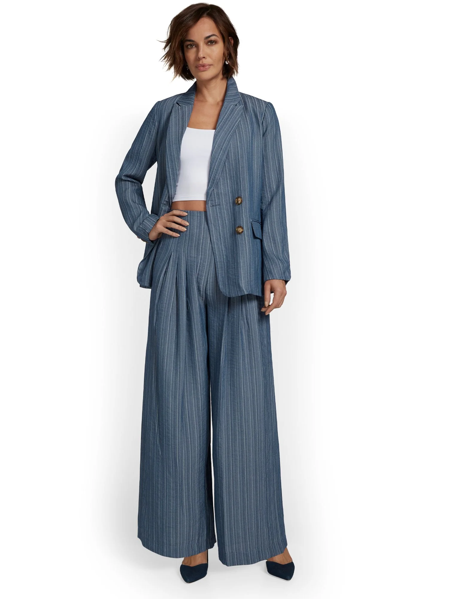 Luxy USA 2-Piece Blazer & Wide-Leg Pant Set - Brands We Love - Image 8