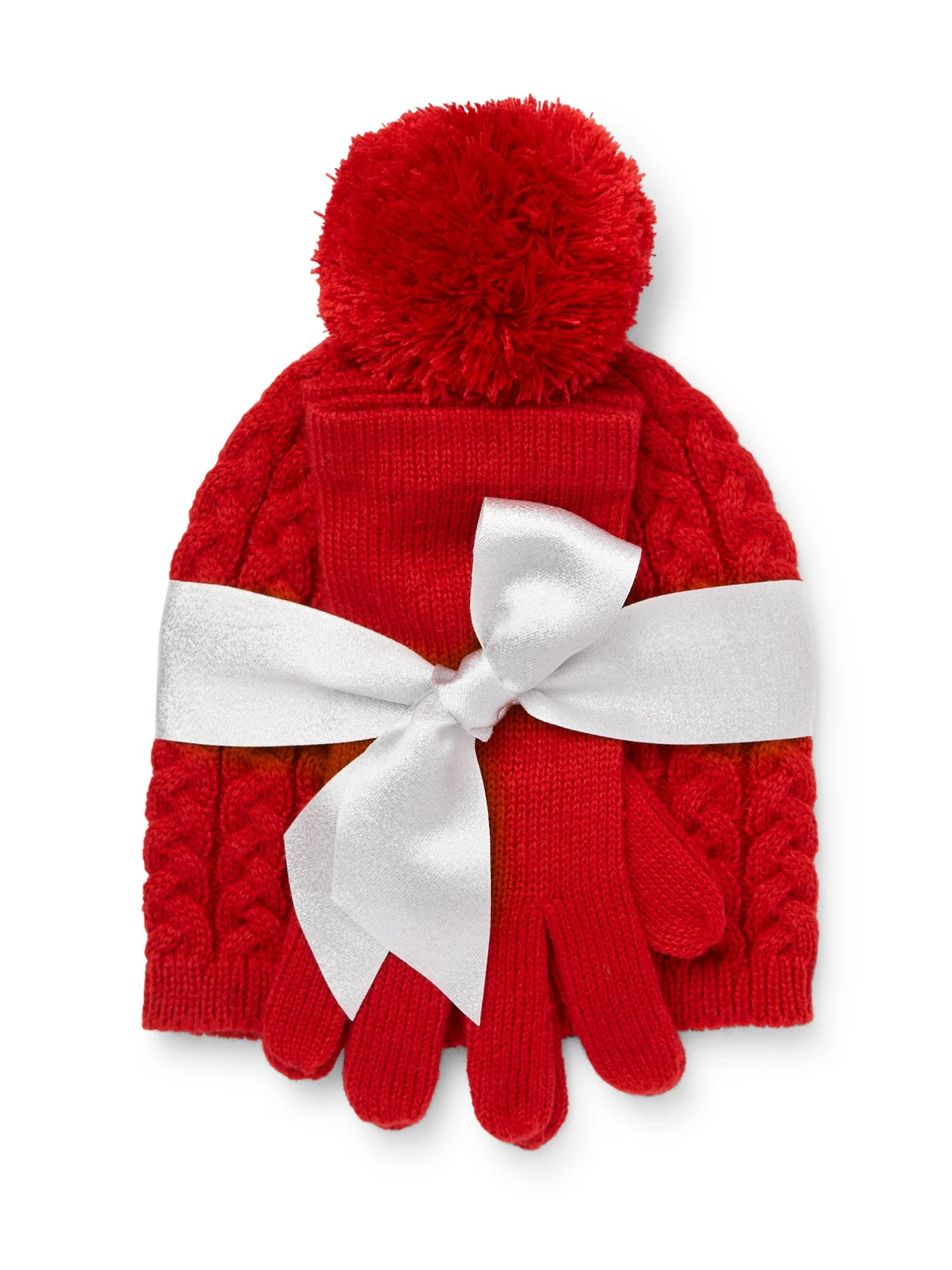 2-Piece Cable Knit Hat & Gloves Set - Image 13