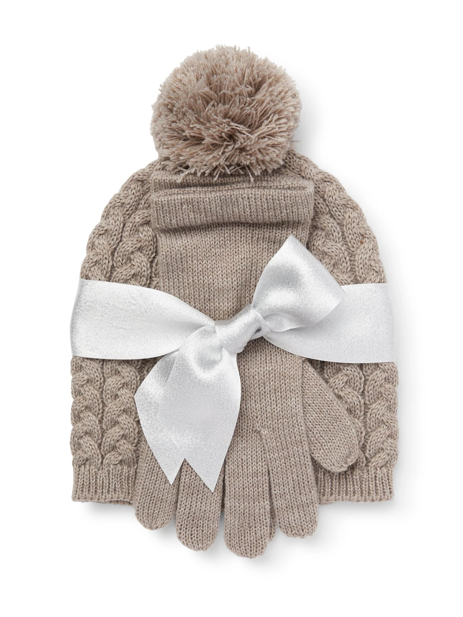 2-Piece Cable Knit Hat & Gloves Set - Image 16