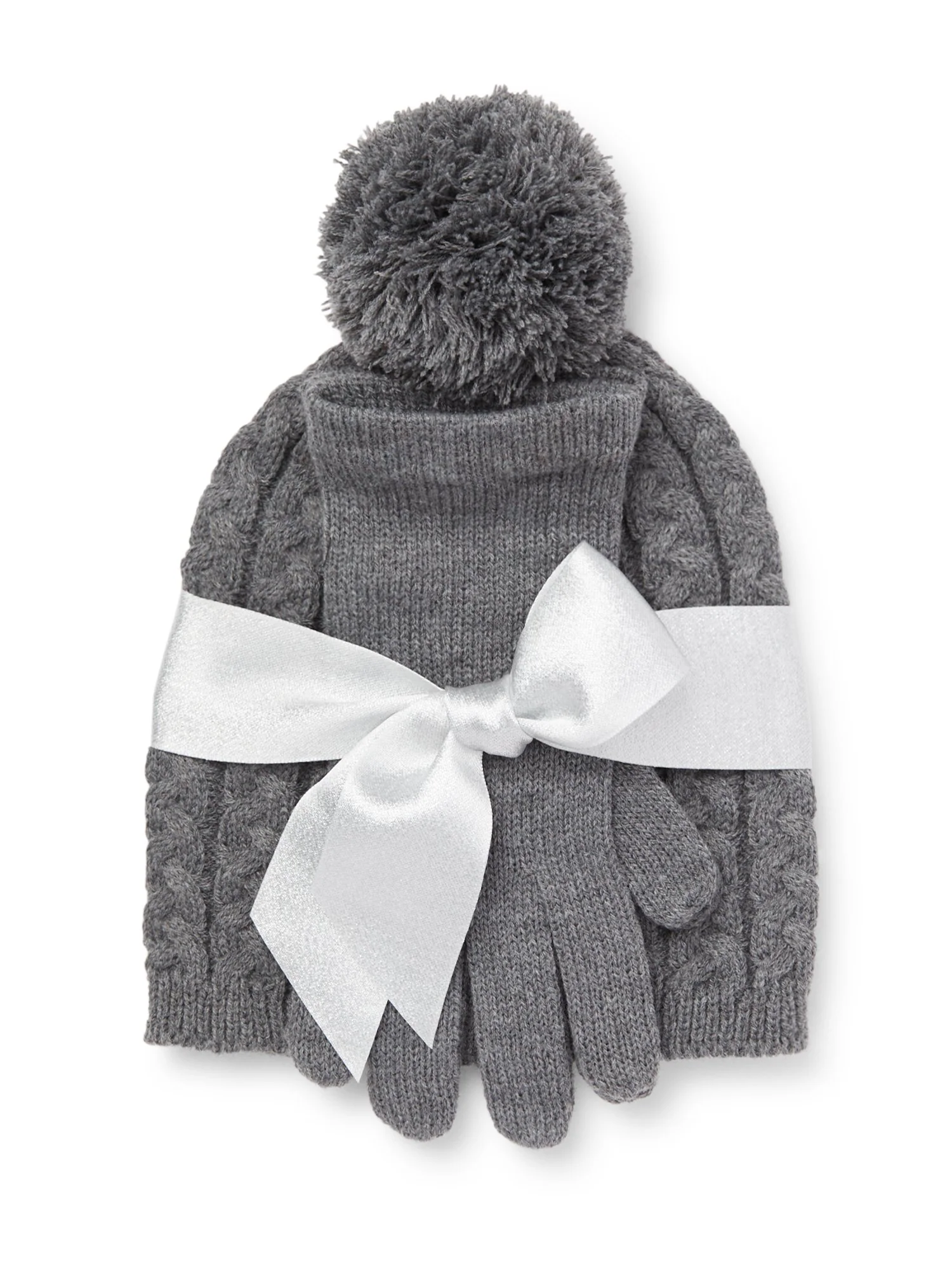 2-Piece Cable Knit Hat & Gloves Set - Image 5