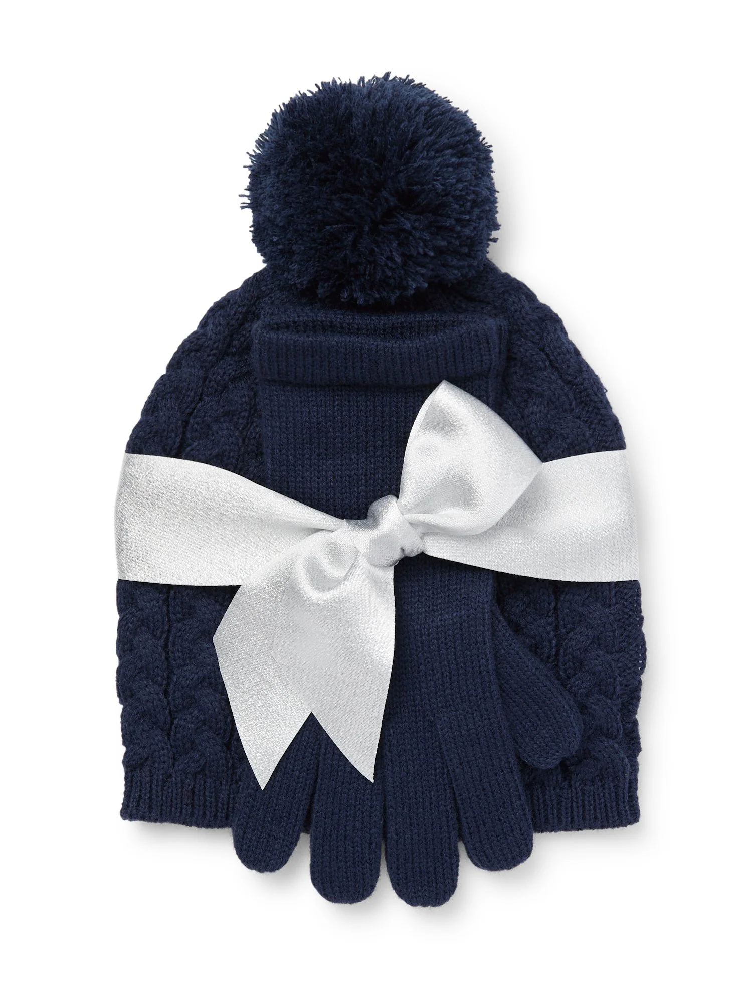 2-Piece Cable Knit Hat & Gloves Set - Image 9