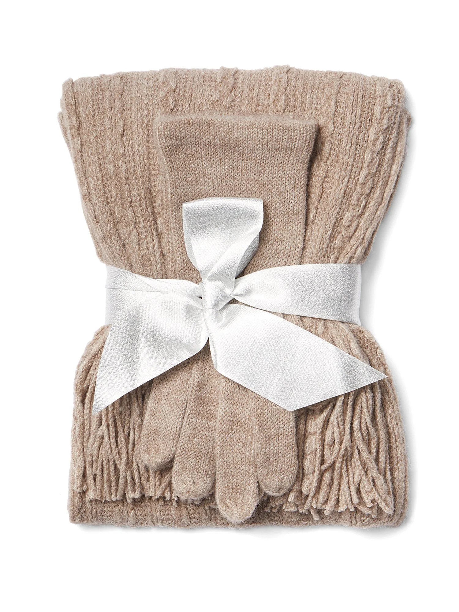 2-Piece Cable-Knit Scarf & Gloves Set - Image 16