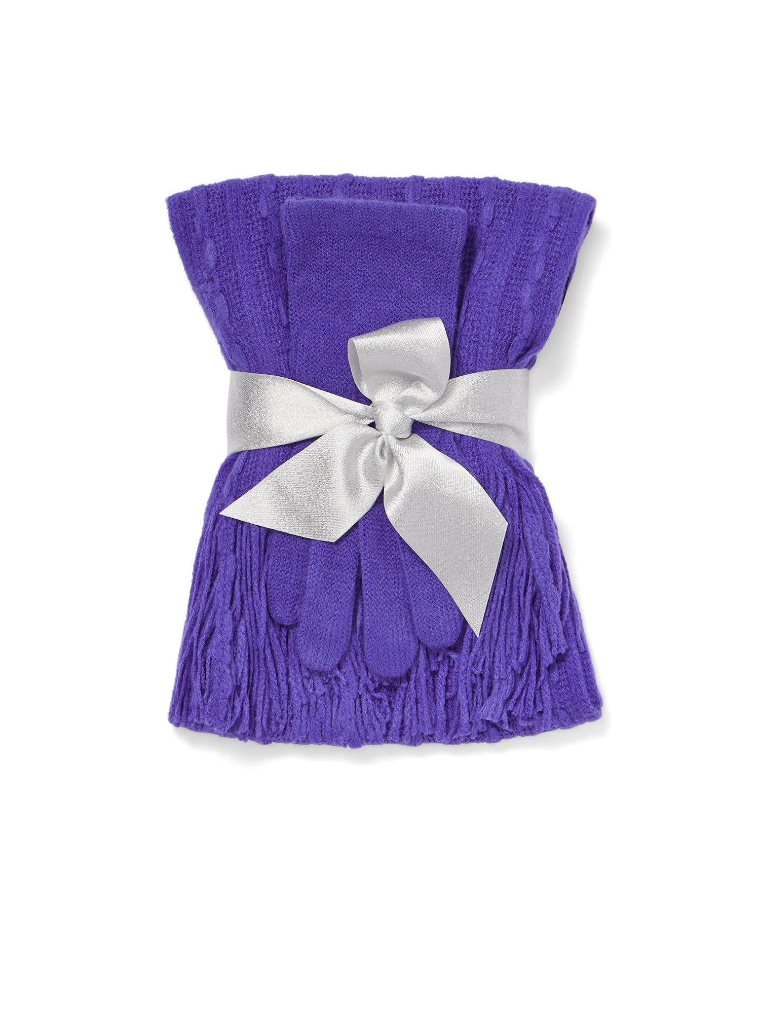 2-Piece Cable-Knit Scarf & Gloves Set - Image 14