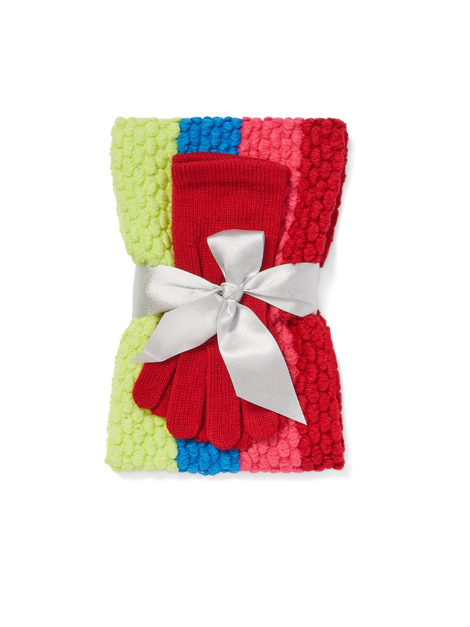 2-Piece Colorblock Scarf & Gloves Set - Image 11