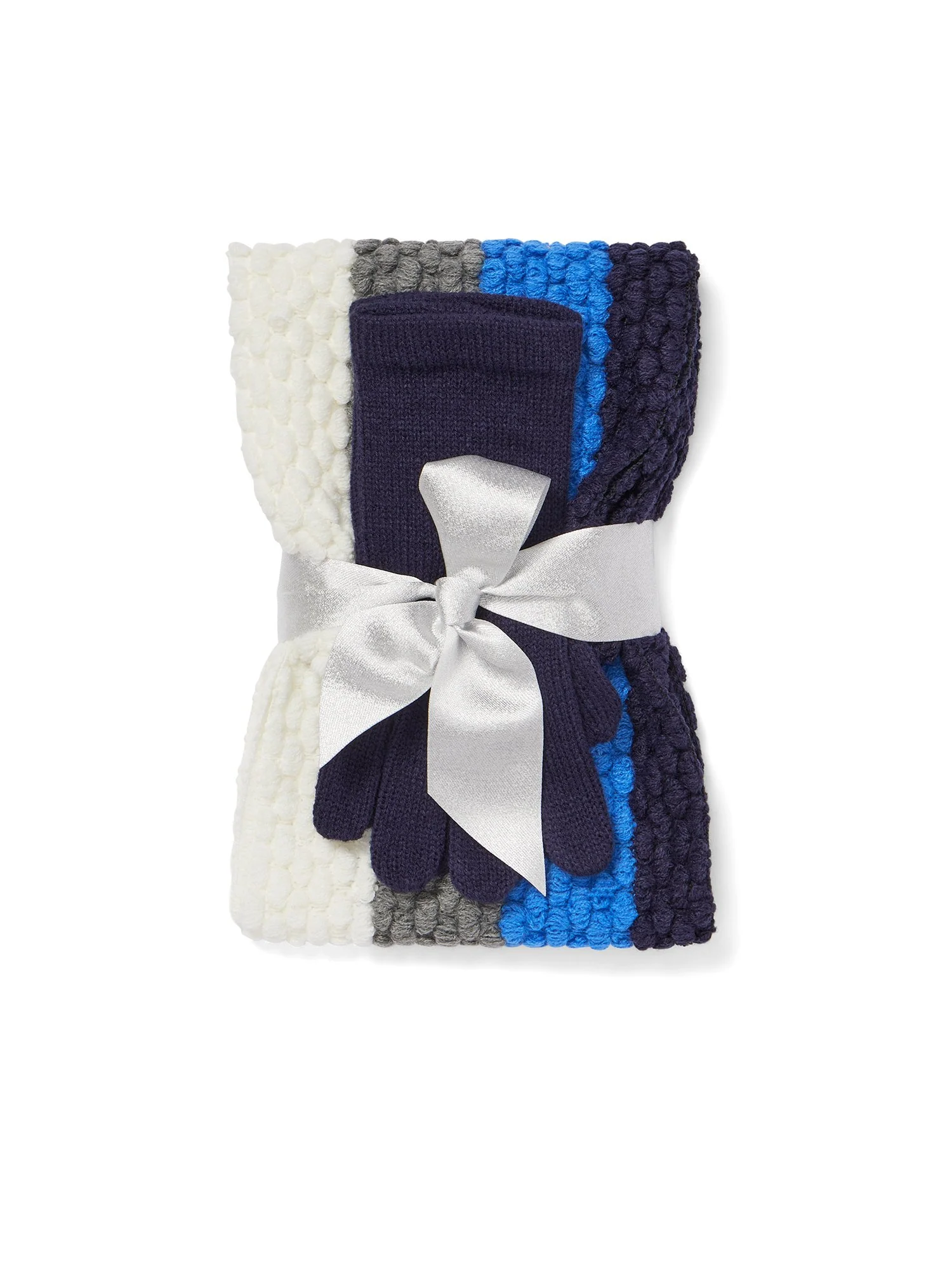 2-Piece Colorblock Scarf & Gloves Set - Image 4