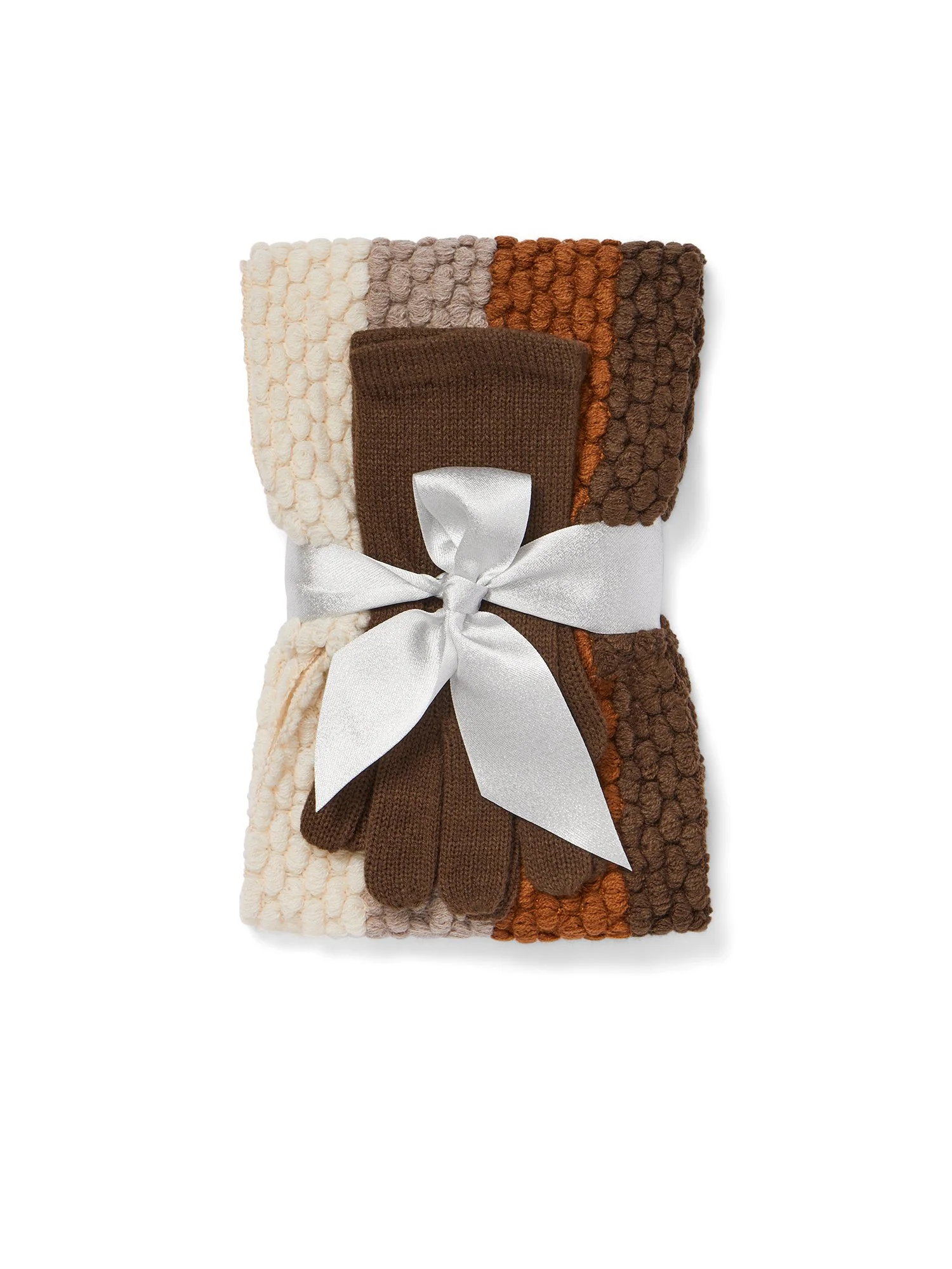 2-Piece Colorblock Scarf & Gloves Set - Image 9