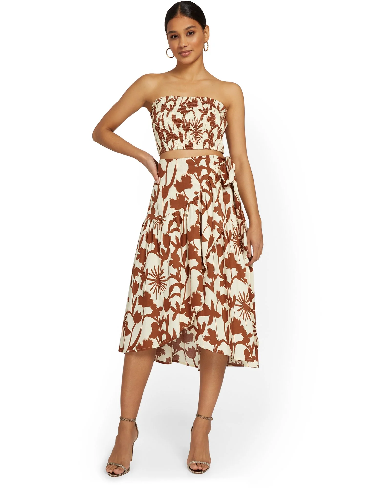 Aakaa 2-Piece Floral-Print Top & Skirt Set - Brands We Love - Image 2