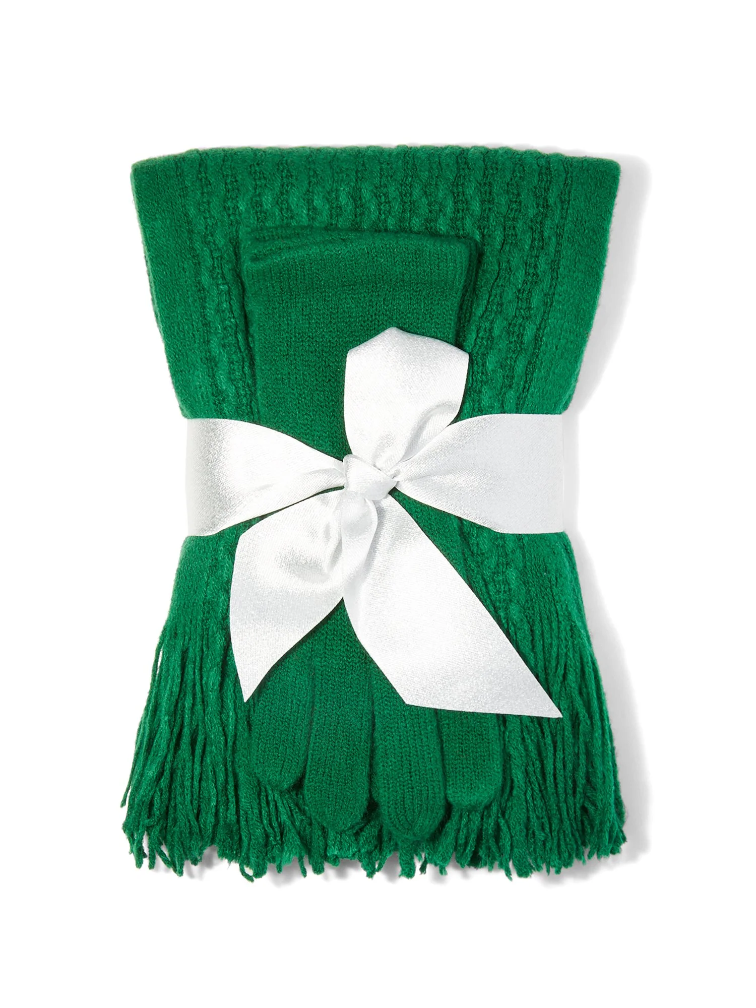 2-Piece Popcorn-Knit Scarf & Gloves Set - Image 15
