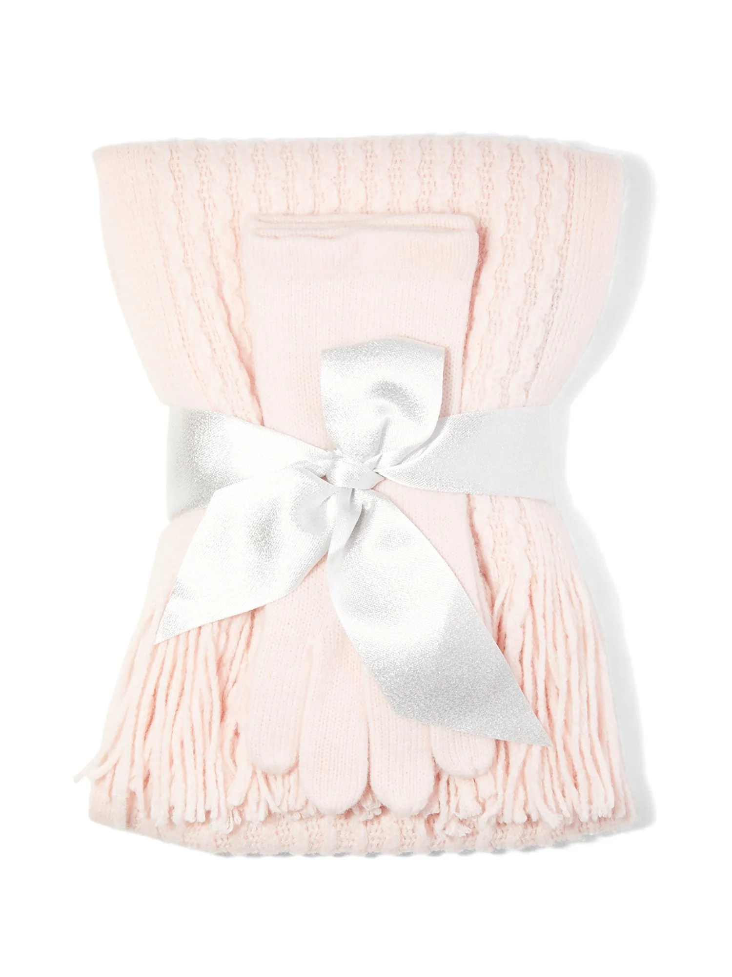 2-Piece Popcorn-Knit Scarf & Gloves Set - Image 21