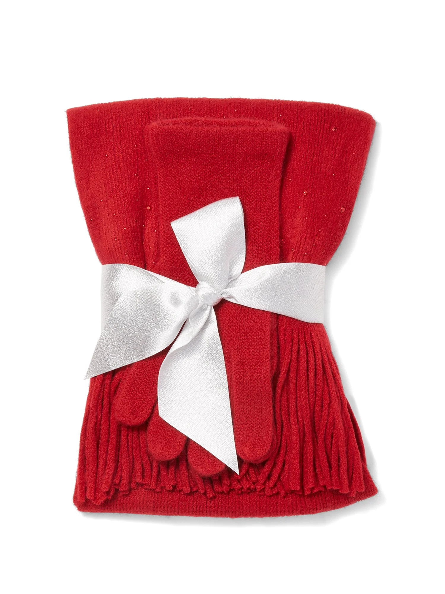 2-Piece Rhinestone-Studded Scarf & Gloves Set - Image 7