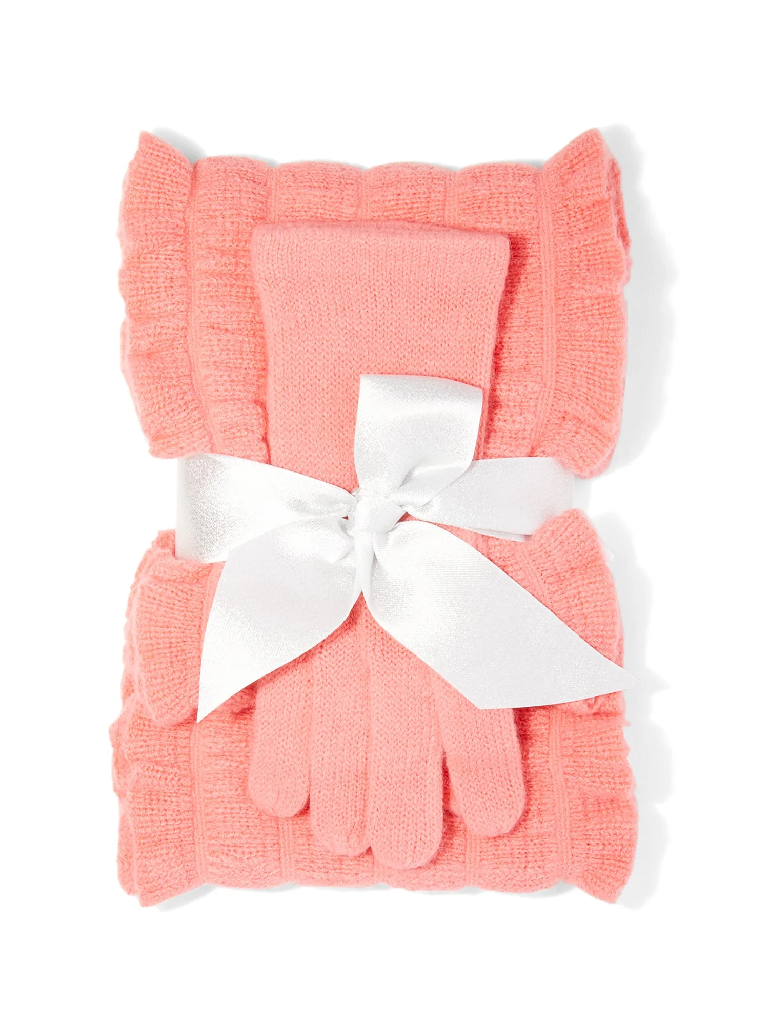 2-Piece Ruffle Scarf & Gloves Set - Image 12