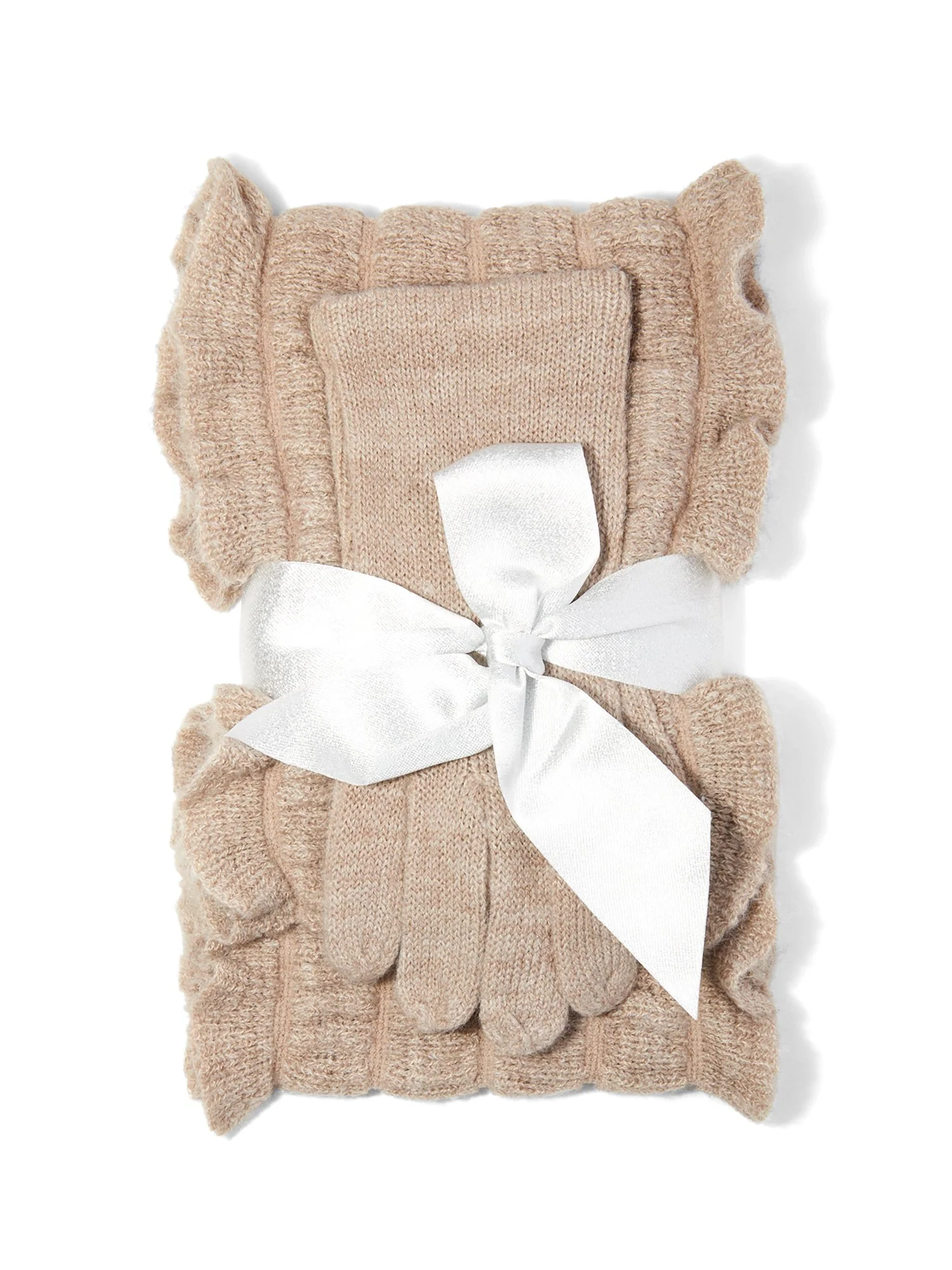 2-Piece Ruffle Scarf & Gloves Set - Image 8