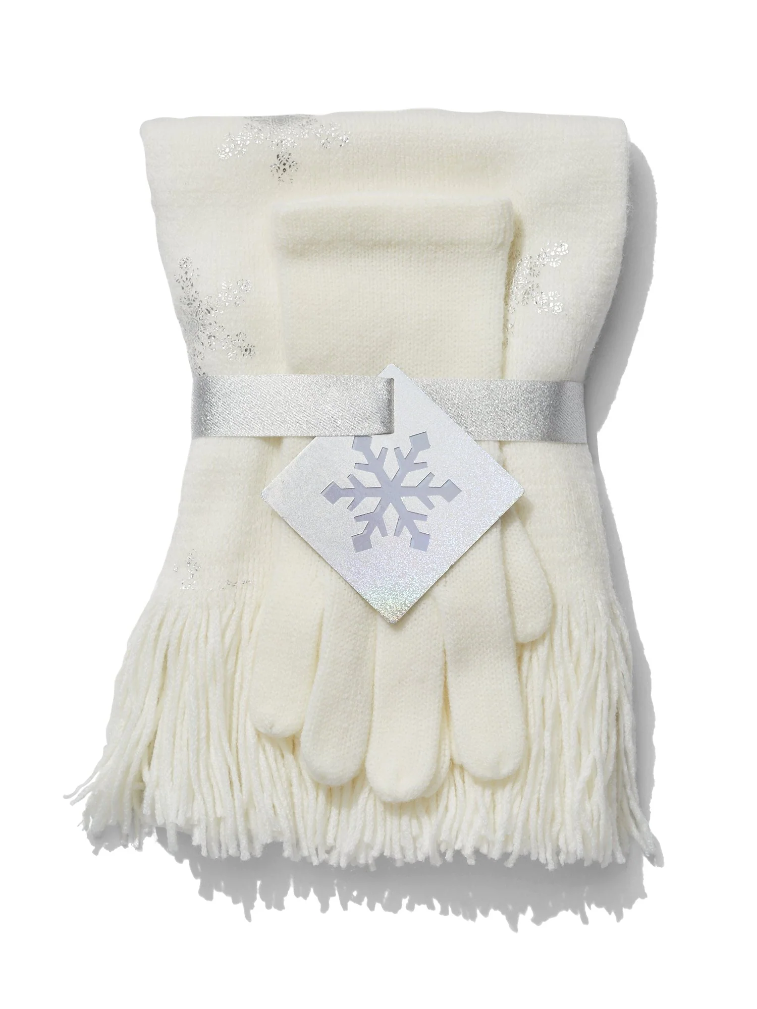 2-Piece Sequin Scarf & Gloves Set - Image 3