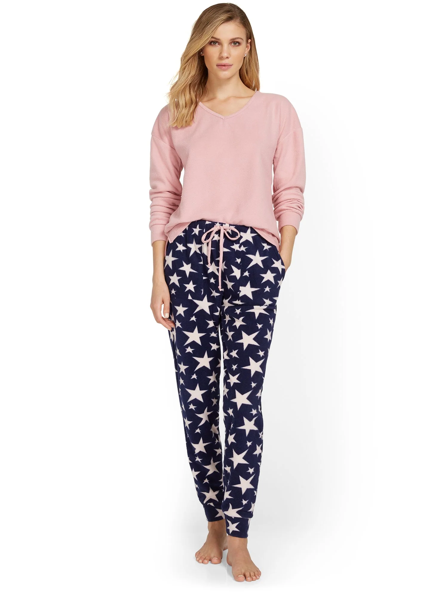 2-Piece Star-Print Pajama Set