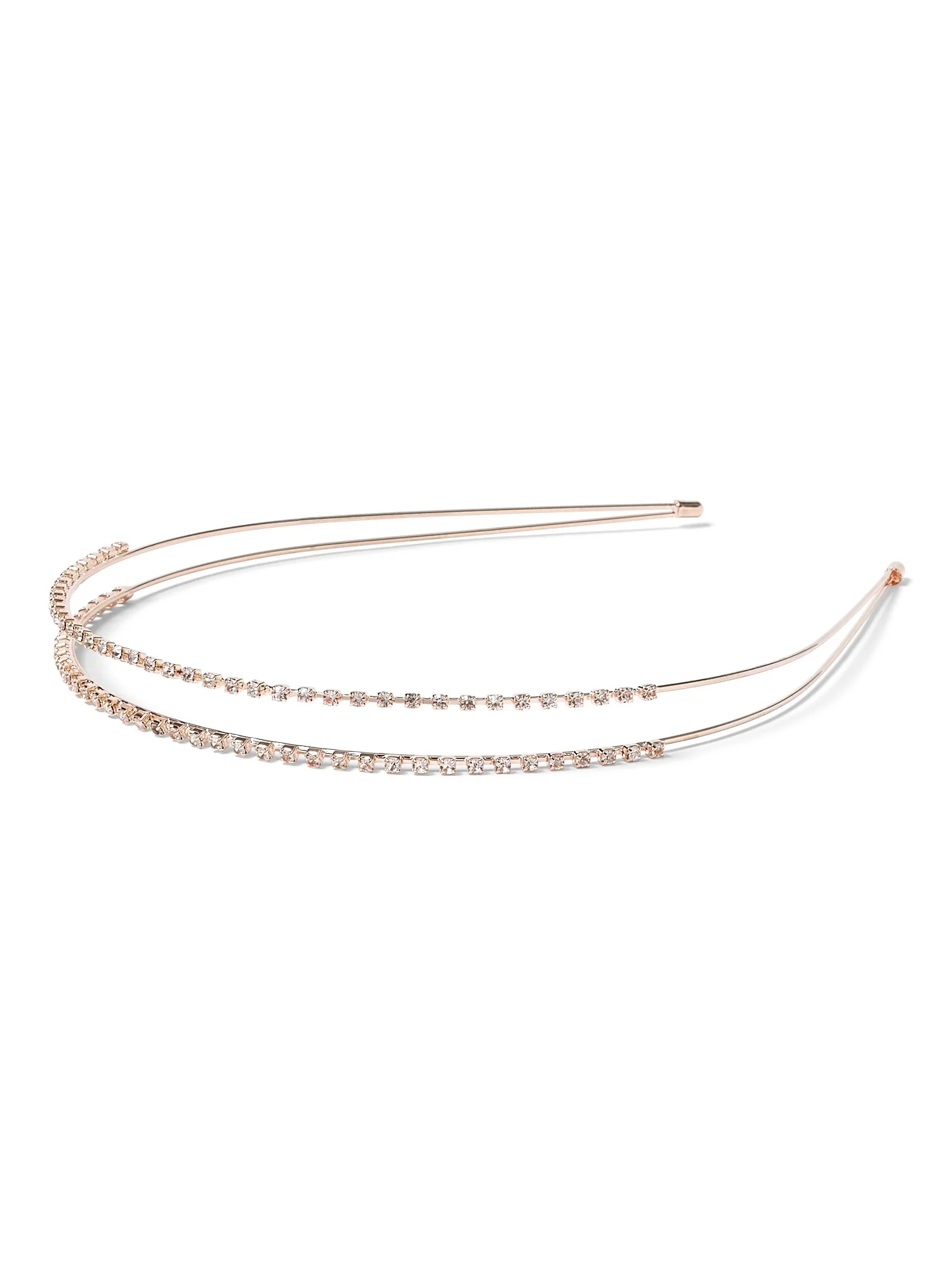 2-Row Rose Goldtone Headband