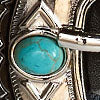 Mallis Accessories Turquoise Decor Western Buckle Belt - Brands We Love - Image 4