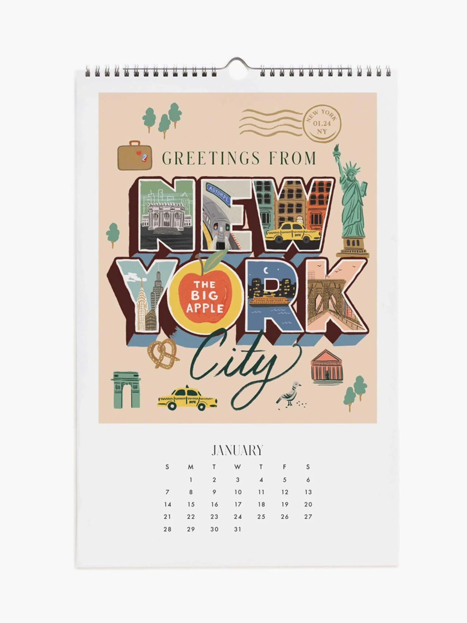 Rifle Paper Co. 2024 Greetings From Around the World Calendar - Brands We Love - Image 2
