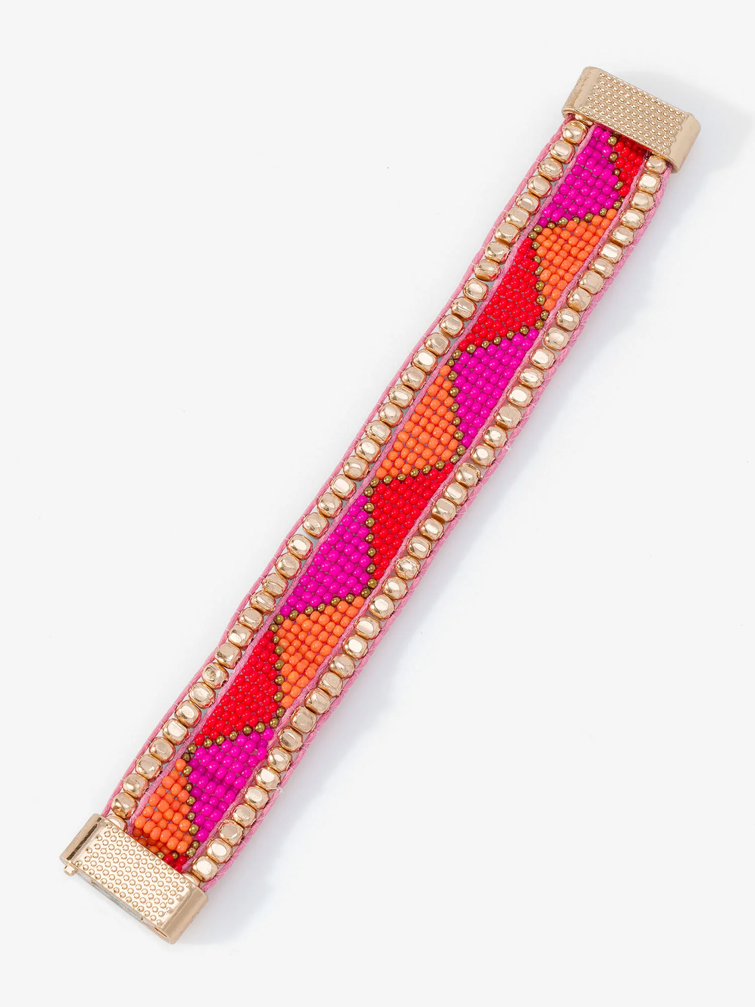 Colorblock Beaded Bracelet - Image 2