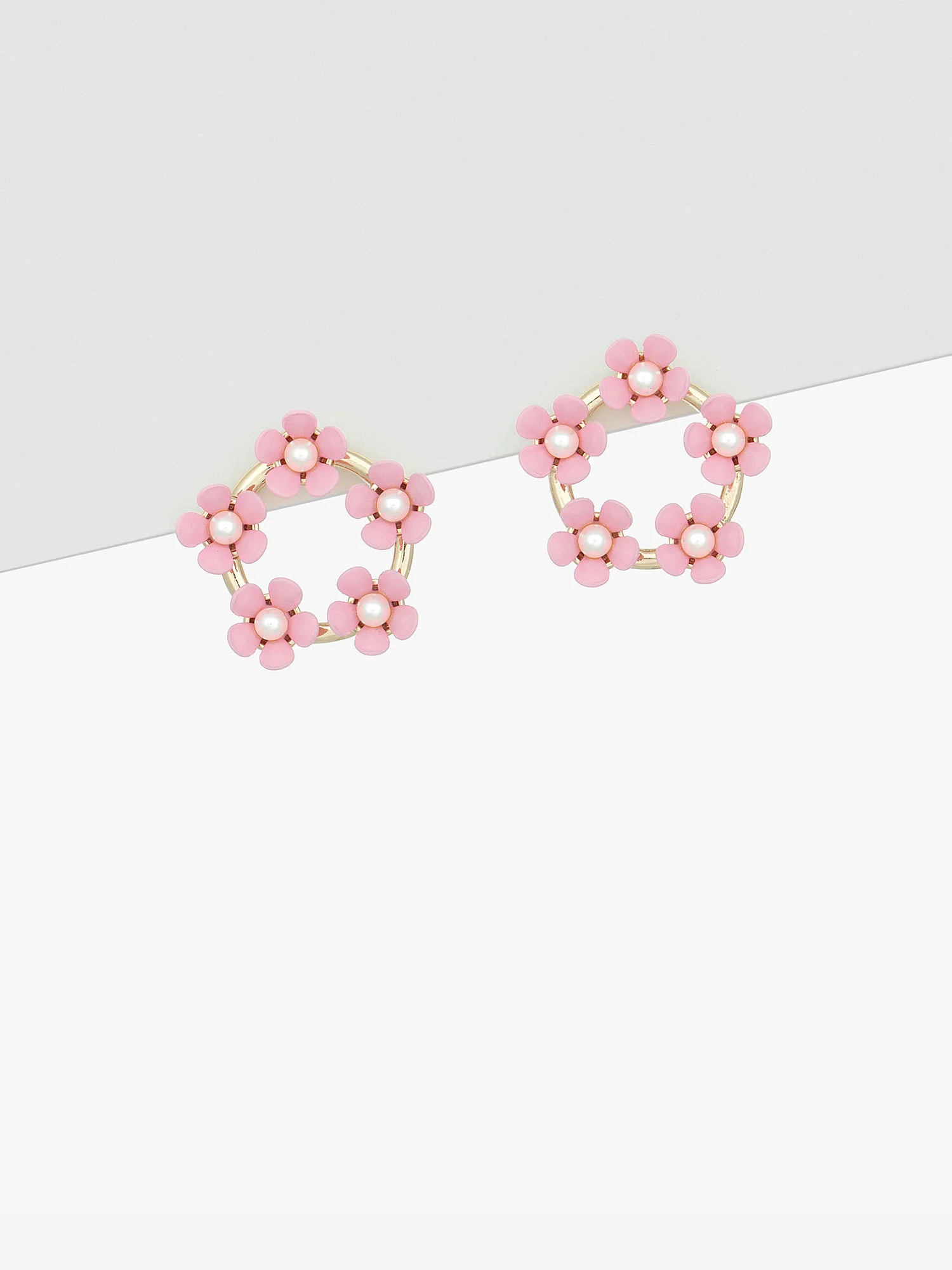 La Radiant Painted Multi Floral Earrings - Brands We Love - Image 2