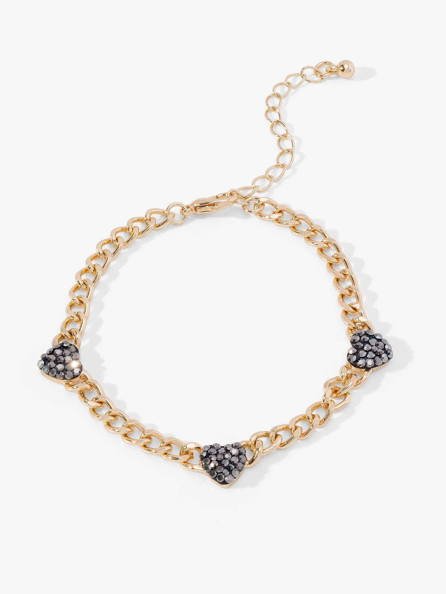Chain 3 Heart Bracelet