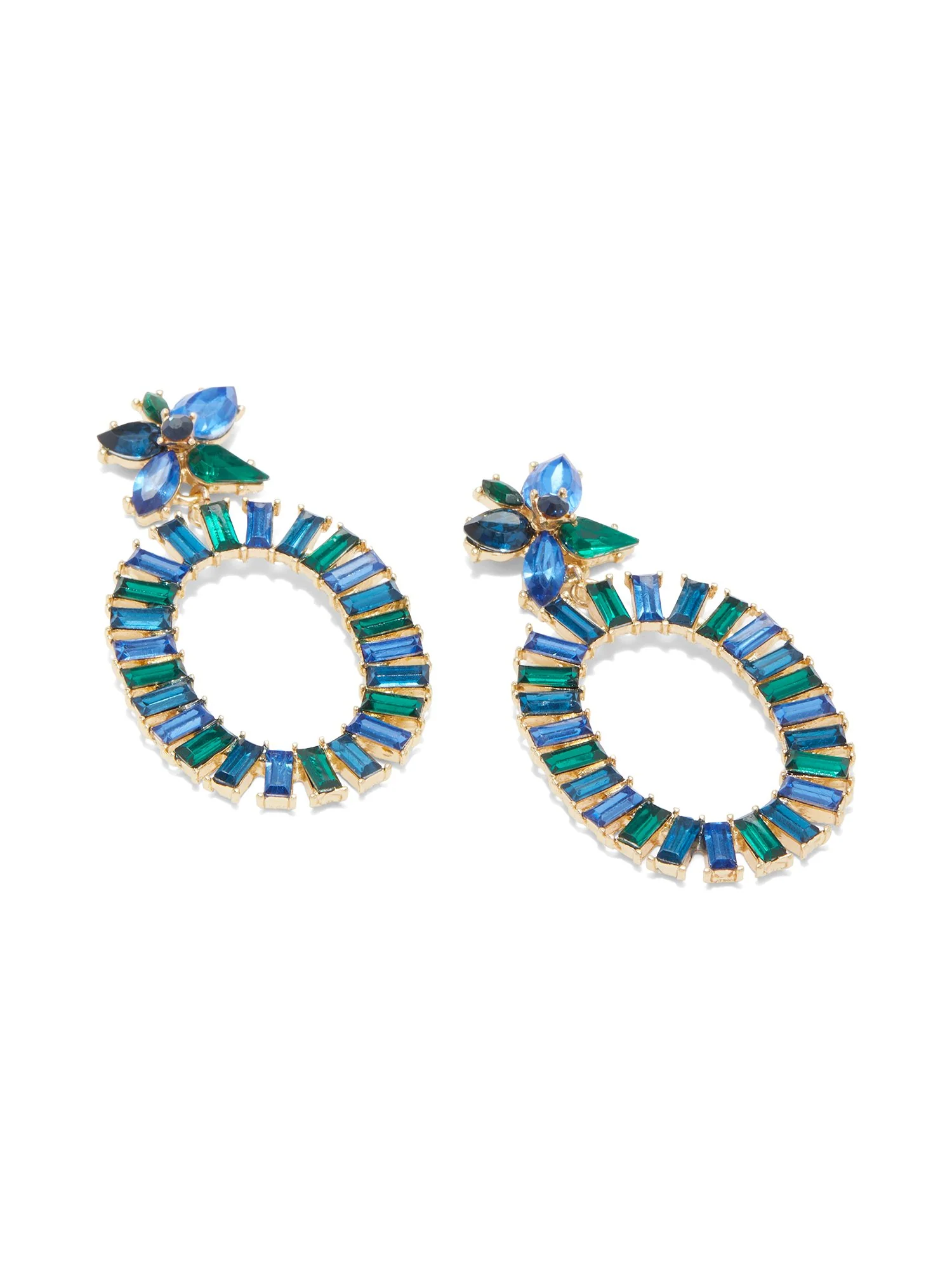 Floral Glass Drop Earrings - Image 8