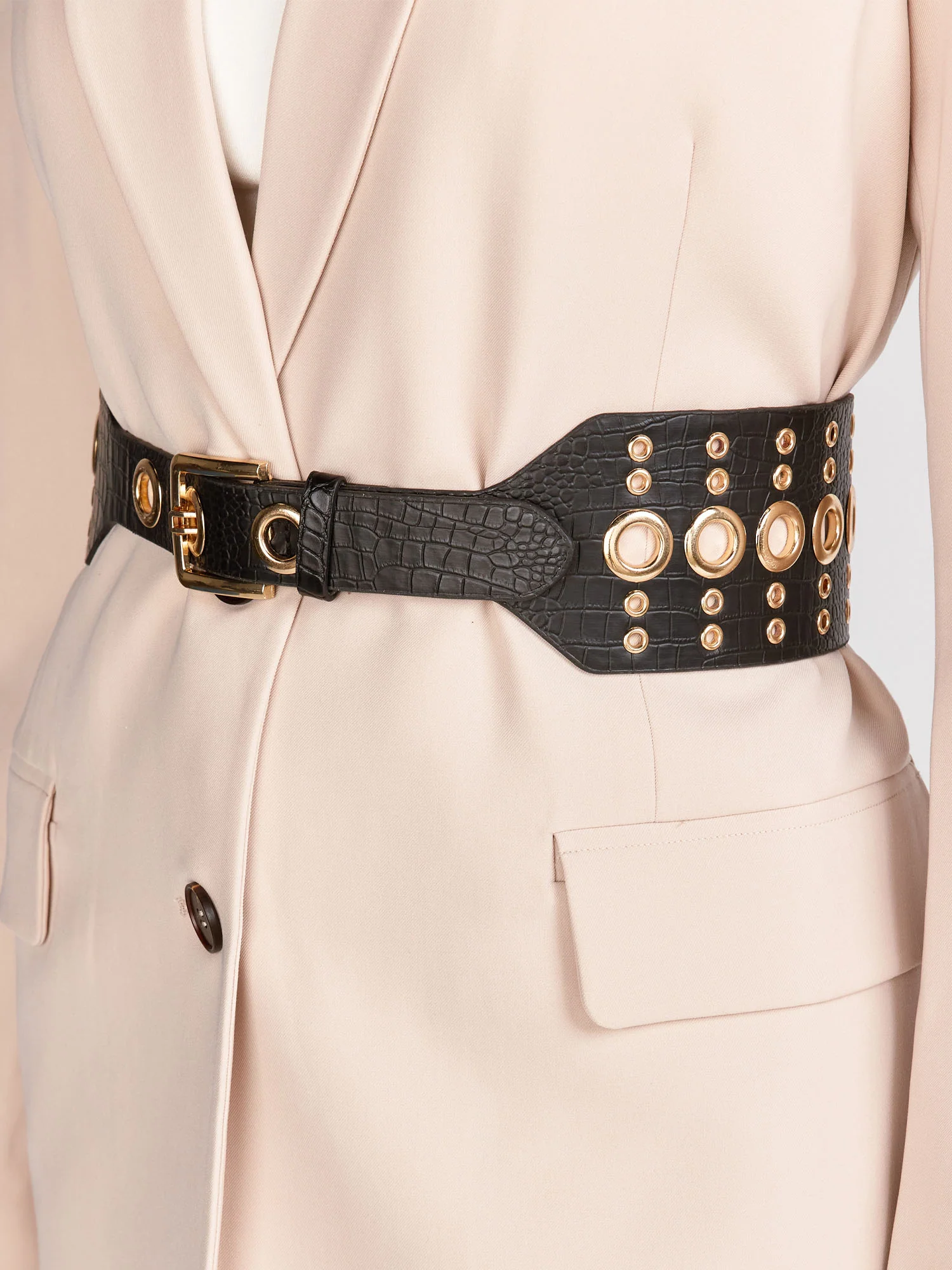 Mallis Accessories Three Row Grommet Belt - Brands We Love - Image 3