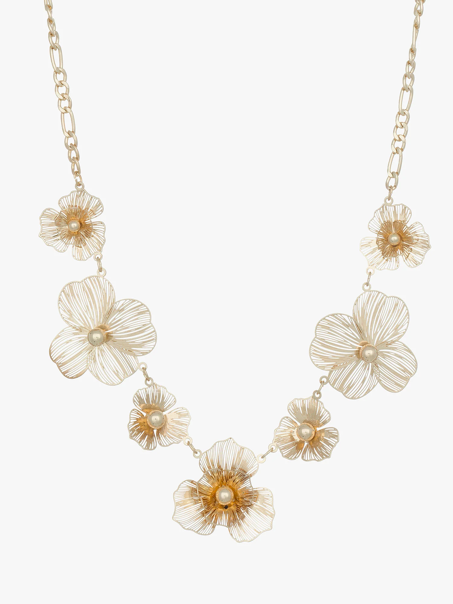 La Radiant 3D Metal Floral Necklace - Brands We Love - Image 2