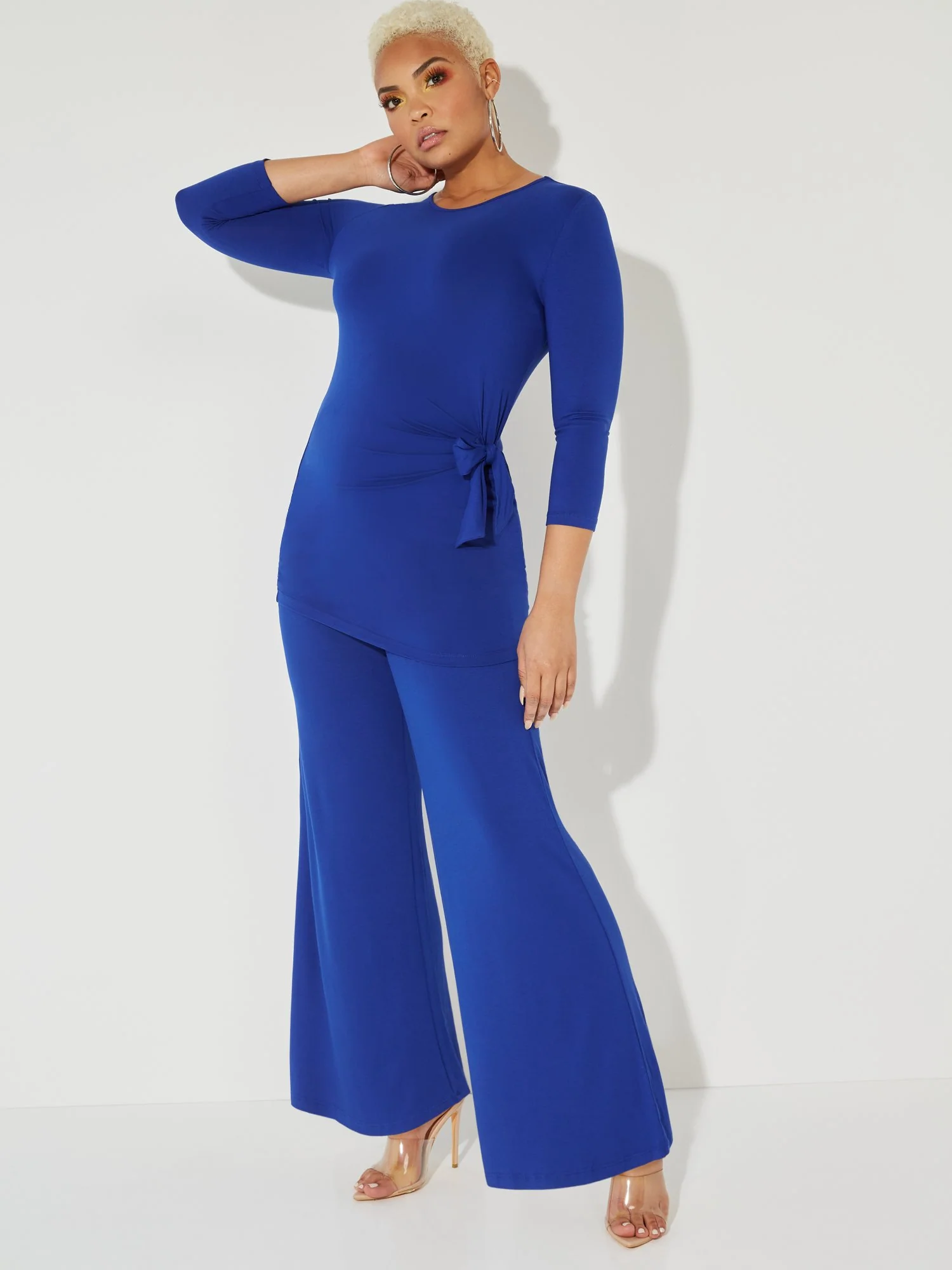 3/4-Sleeve Side-Tie Top - NY&C Style System - Image 10