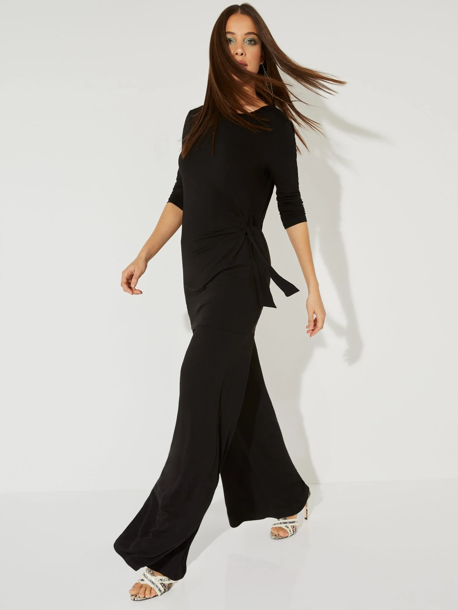 3/4-Sleeve Side-Tie Top - NY&C Style System - Image 2