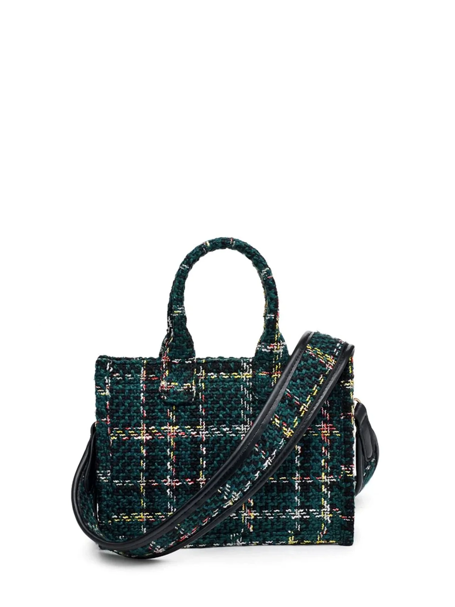 Urban Expressions 3-IN-1 Boucle Plaid Crossbody - Brands We Love - Image 3