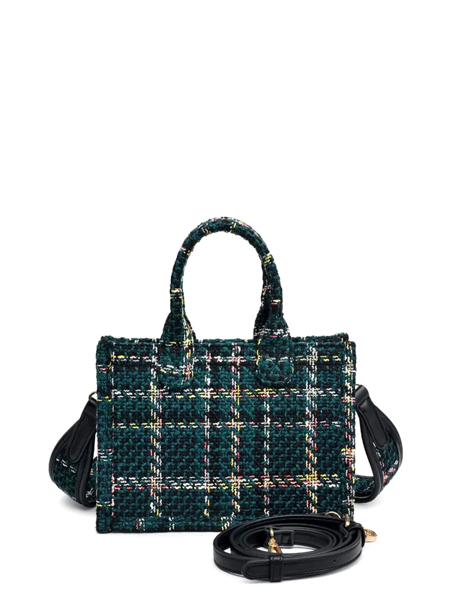 Urban Expressions 3-IN-1 Boucle Plaid Crossbody - Brands We Love - Image 4