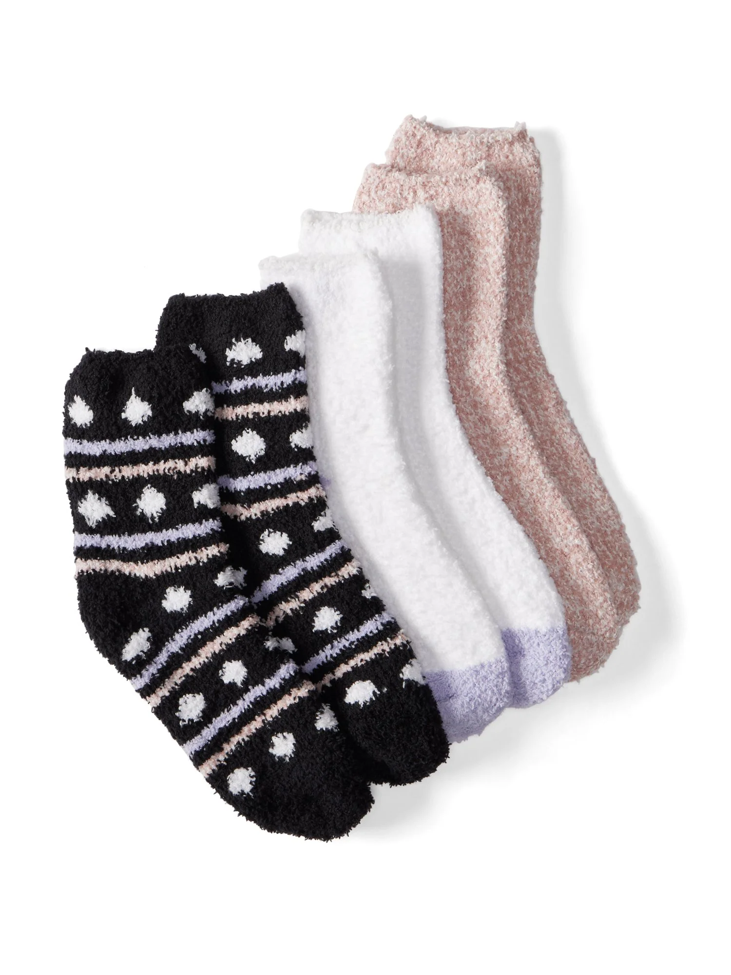 3-Pack Dot-Print Cozy Socks