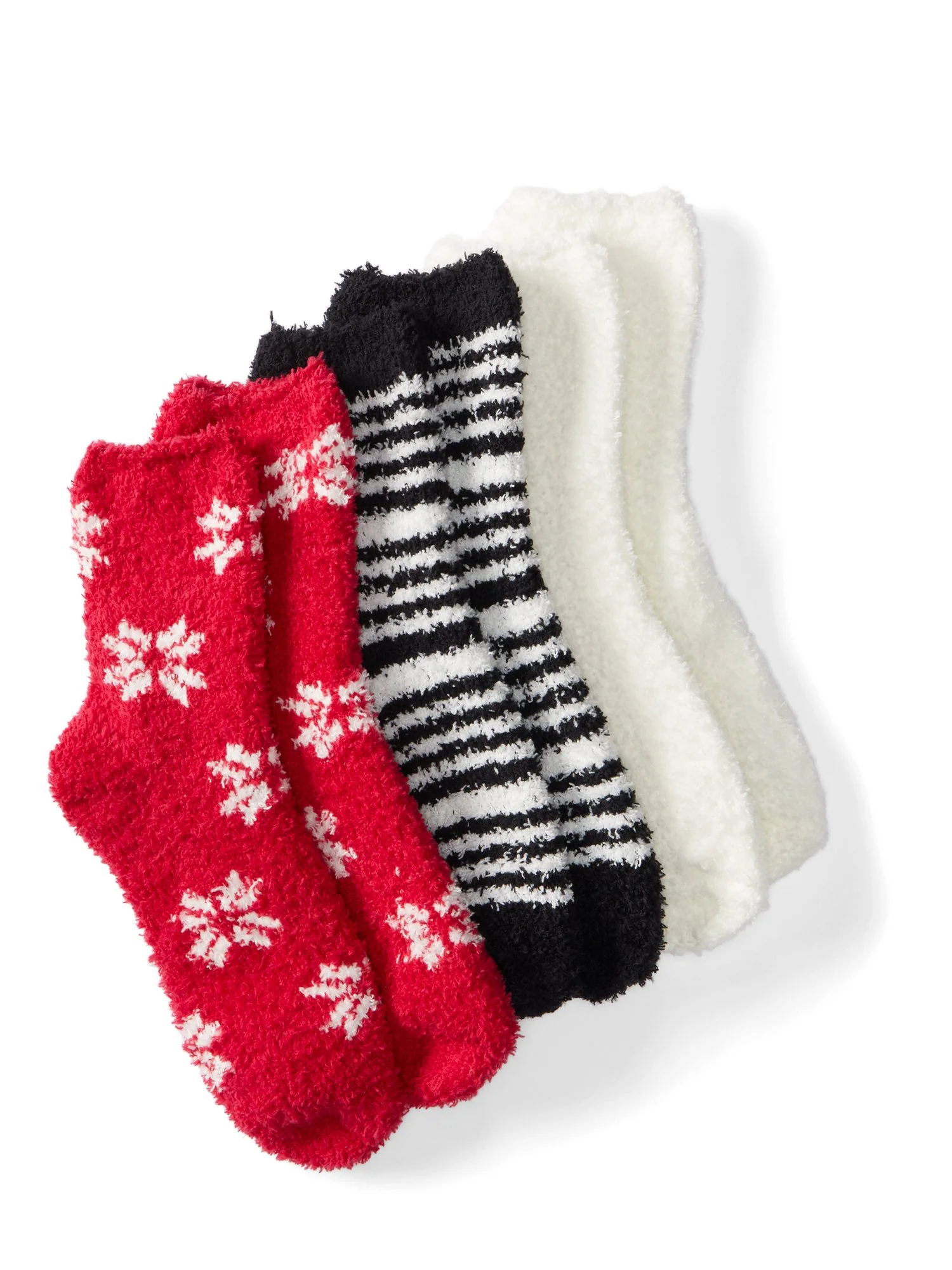 3-Pack Snowflake-Print Cozy Socks