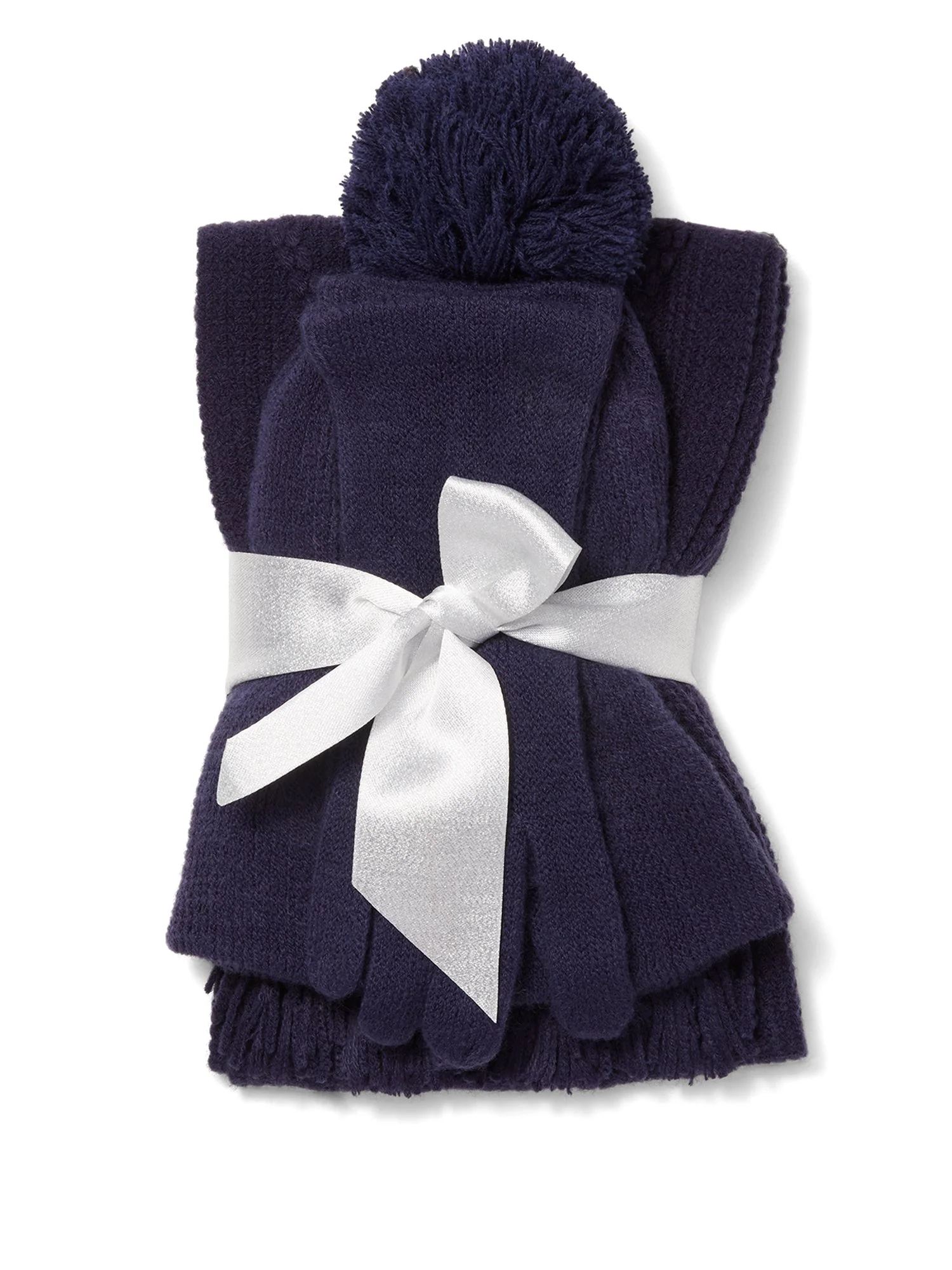 3-Piece Cable-Knit Scarf, Hat & Gloves Set - Image 5