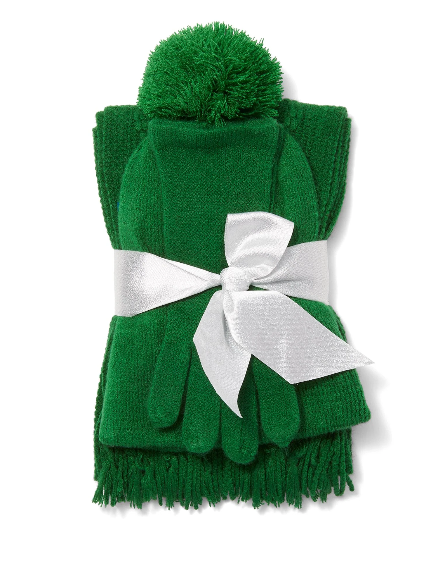 3-Piece Cable-Knit Scarf, Hat & Gloves Set - Image 9