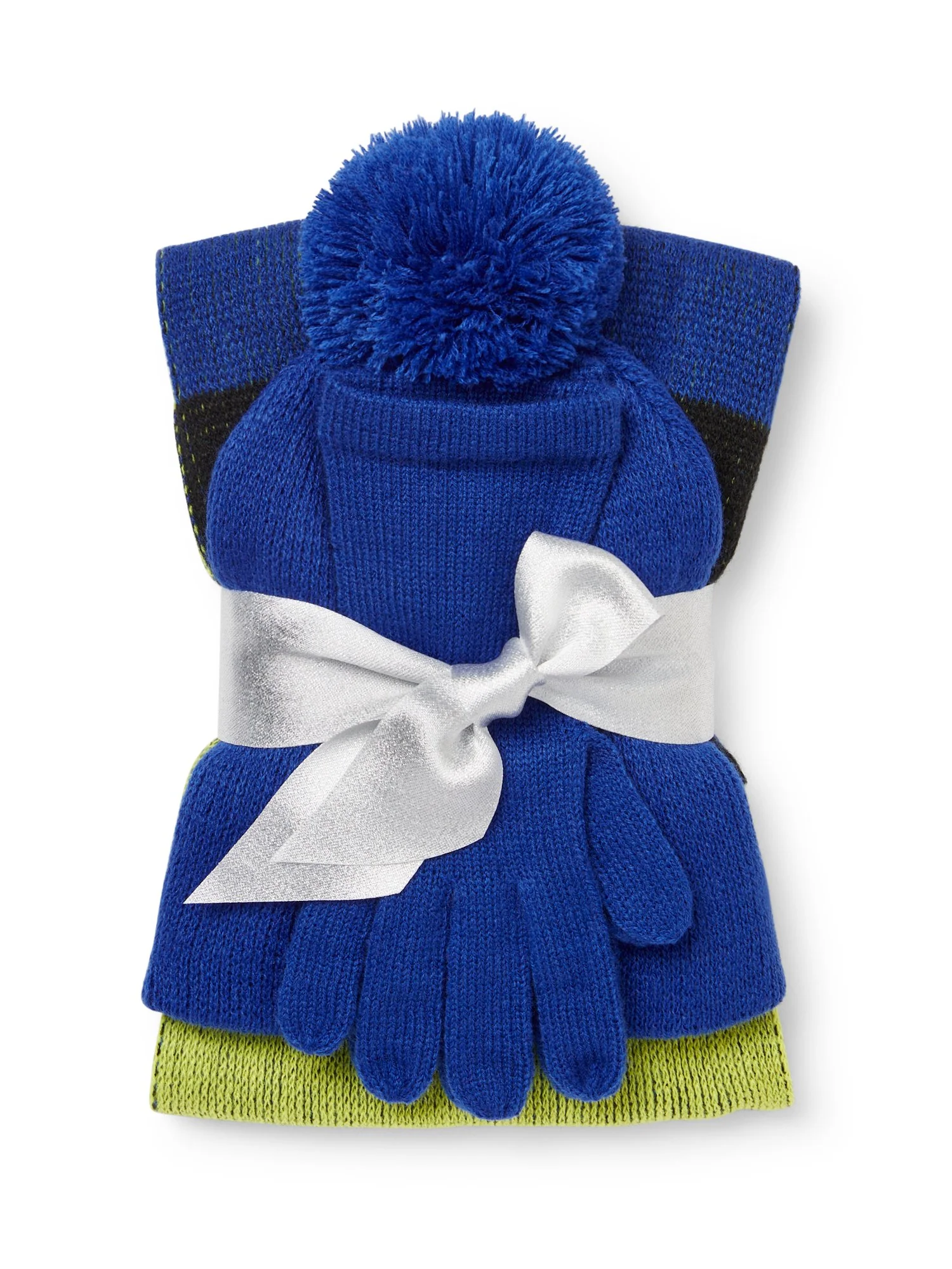 3-Piece Colorblock Scarf, Hat & Gloves Set - Image 11