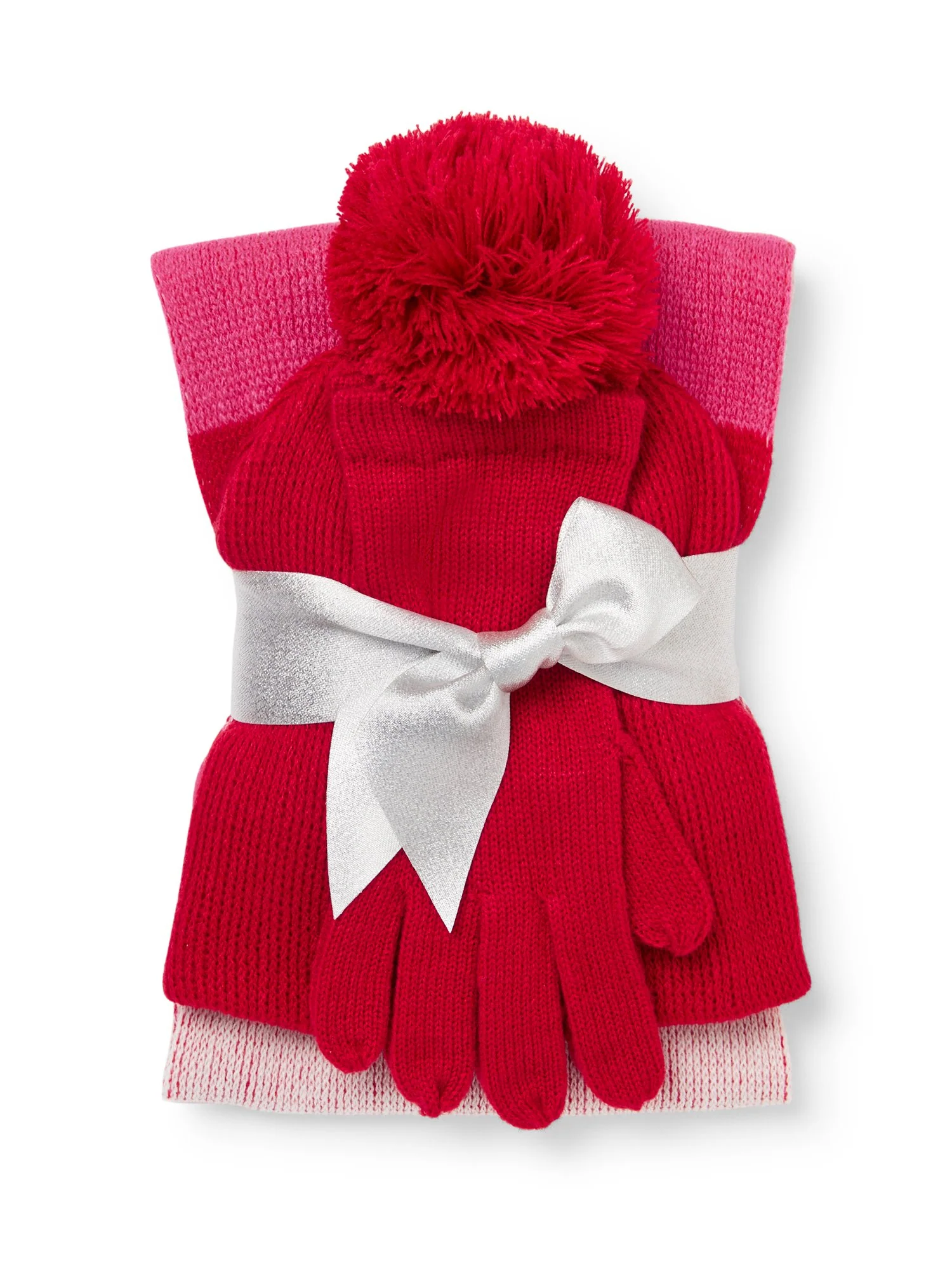 3-Piece Colorblock Scarf, Hat & Gloves Set - Image 6