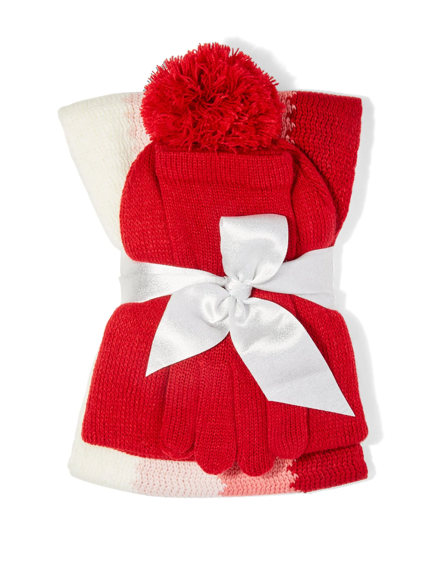 3-Piece Colorblock Scarf, Hat & Gloves Set - Image 5